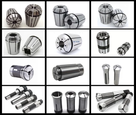 DIN6499b Er32 Er25 Er40 Er16 Er abgedichtete Spannzange mit Kühlmittelbohrung Erg-Spannzangen Er32t Er25t Er40t Gewindebohrer-Spannzange mit Kühlmitteldurchgang